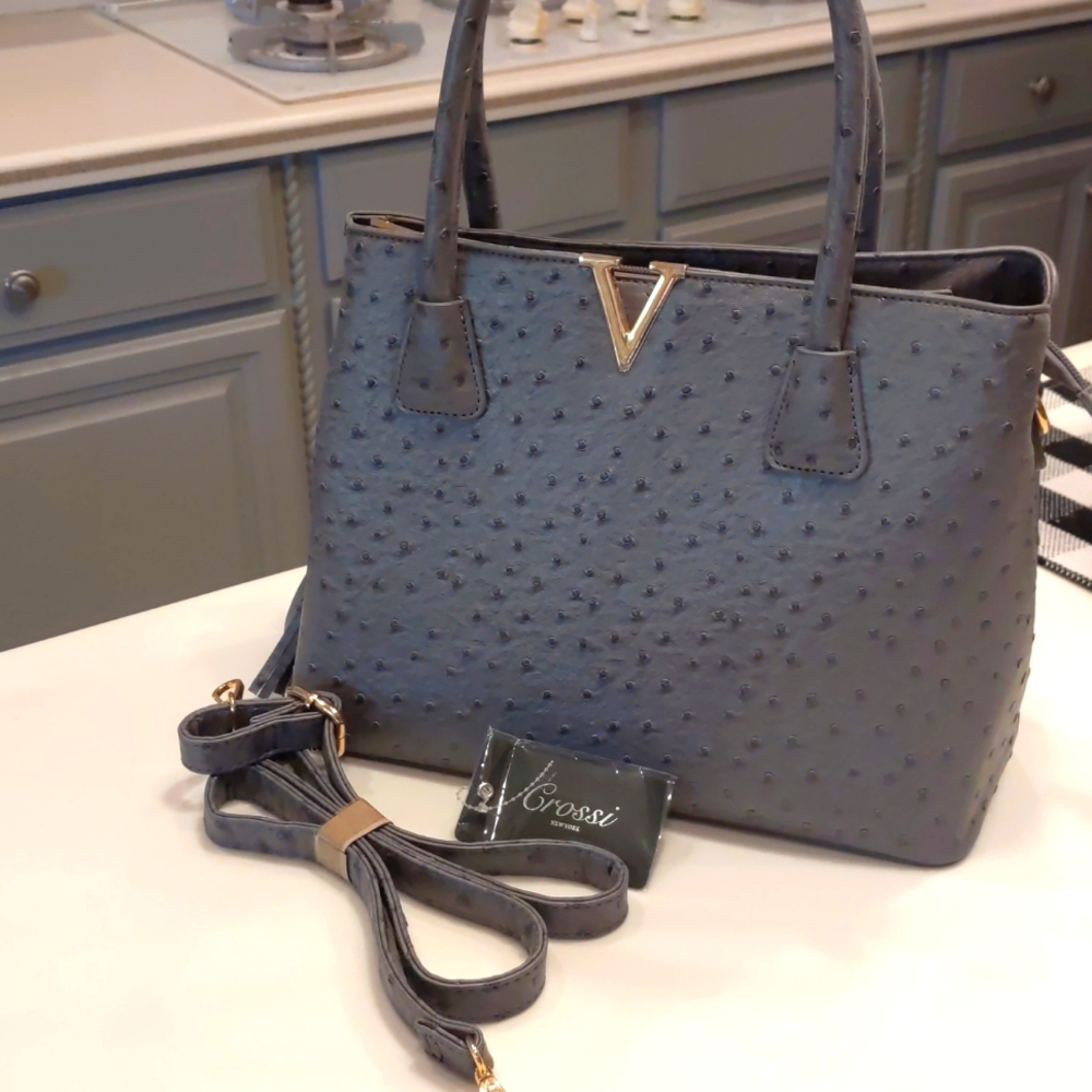 New gray purse